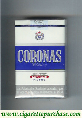 Coronas Clasico king size cigarettes filtro